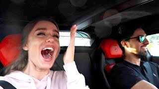GIRL REACTS TO LAMBORGHINI LAUNCH !!!