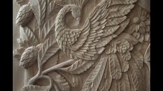 Резьба по дереву. ЖАР-ПТИЦА. Часть 6 (весь процесс)