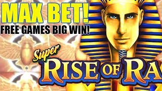 BIG WIN!!! Super Rise of Ra Slot Machine ? MAX BET Slot BONUS!
