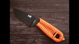 Оплетка паракордом ножа-скелетона Izula