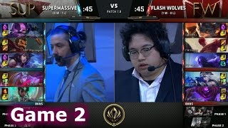 Flash Wolves vs SuperMassive | Game 2 LoL MSI 2017 Play-In | FW vs SUP G2 MSI 2017
