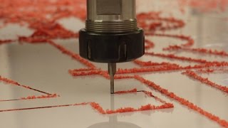 3D фрезеровка акрила (оргстекло) на станке с ЧПУ - milling of acrylic