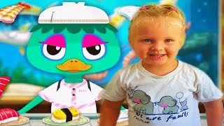 Мастер Суши игра как мультик для детей. Готовим суши для животных