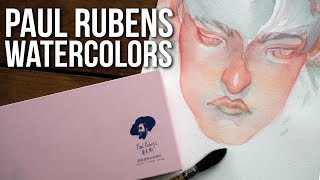 Paul Rubens Watercolor Review + paper and a brush!