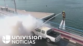 Bomberos de Dubái comenzaron a ‘volar’ para apagar incendios