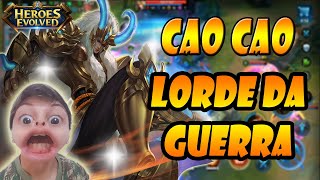 CAO CAO SKIN + BUILD // ELE REALMENTE PRECISA DE UM RE-WORK??? HEROES EVOLVED // THE BERGLOYD GAMER