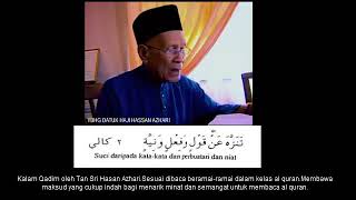 Kalam Qadim oleh Tan Sri Hasan Azhari