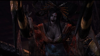 Nioh - Geralt vs Kinky Spider Tits monster Joro-Gumo Boss Fight in Kinki Region