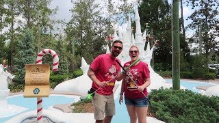 We Went Mini Golfing At Disney World | Winter Summerland Miniature Golf Winter Side