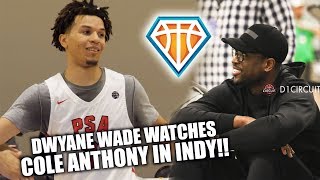 DWYANE WADE WATCHES Cole Anthony BALL OUT in Indy!! | 5-Star PG EYBL Session 2 Highlights