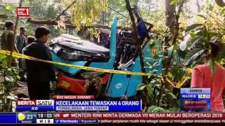 Empat Orang Tewas Usai Bus Rosalia Indah Masuk Jurang