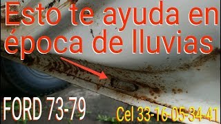 Consejos para lluvias con tu CAMIONETA FORD 79,78,77,76,75,74 y 73 l "La Paloma" Ford 79