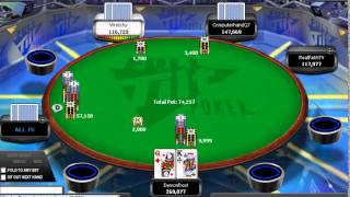 MTT 100$ Poker vod  Покер вод на русском языке №28