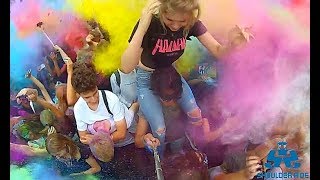 shoulder ride at color party !!!