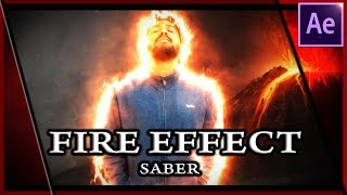 How to create fire effect using Saber plugin - AFTER EFFECTS TUTORIAL