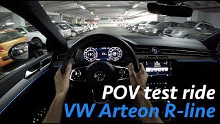 Volkswagen Arteon R line 2018 - POV test drive by JR in 4K (Craotian freeway)