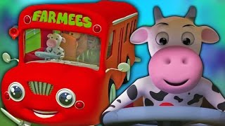 Колеса на автобусе | детские потешки в России | Wheels on the Bus Song