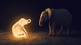 Meet A Friend Glowing Effect Photo Manipulation Photoshop Tutorial