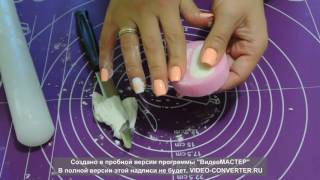 Детская туфелька из мастики
