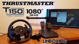 Unboxing ITA - Volante Thrustmaster T150 Force Feedback 1080° - PC o PS3 o PS4