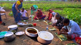 Winter Season Picnic | Mather Tatka Sobzi & Traditional Chicken Preparing with Grandmother