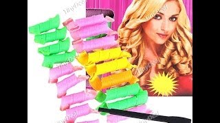Как накручивать волосы на Бигуди Magic Leverag - Curlformers Hair Curlers For Spiral Curls