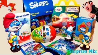 СМУРФИКИ Затерянная Деревня The SMURFS 2017 - СЮРПРИЗЫ Игрушки - Киндер МАКСИ, стикеры.. МЕГА-выпуск
