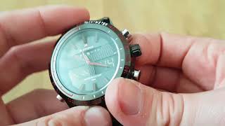 Мужские часы Naviforce Army / 9024. Видео обзор!  Инструкция! Как настроить!