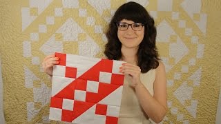 Лоскутное шитье для начинающих - Блок Лестница Якова