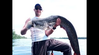 !!!ОТКРЫТИЕ!!! ЛОВЛЯ СОМА НА КВОК 2019 / Рыбалка на сома / Квочение сома. Catfish / Сом