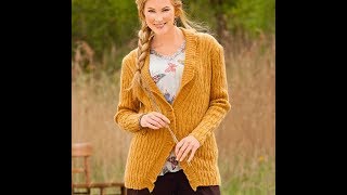 Узор для Кардигана Спицами - модели 2019 / Pattern for Cardigan / Muster für Strickjacke