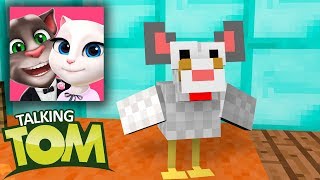 Monster School : Talking Angela and Talking Tom Challenge in Minecraft Animation