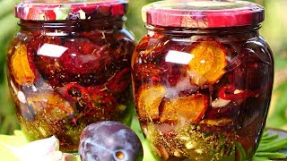 ПИКАНТНАЯ ЗАКУСКА К МЯСУ - ВЯЛЕНЫЕ СЛИВЫ С ЧЕСНОКОМ! Заготовка в дегидраторе RAWMID Modern RMD-07