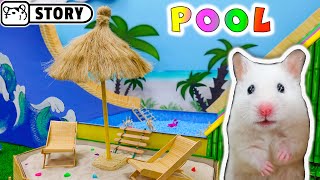 WaterPark for Hamster ? Summer Hamster World? Swimming Pool Water Slide