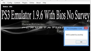 PS3 Emulator download 1.9.6 with BIOS no Survey