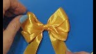 Как Сделать Супер-Красивый Бант из Ленты Своими Руками/ Завязать Супер-Быстро Бант за 2 минуты