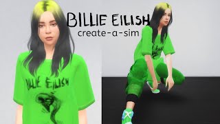 Billie Eilish - Sims 4 - CAS (+ CC Links)