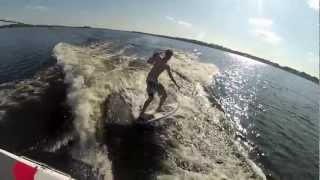 Skateboarding, wake surfing, surfing and shooting  GoPro montage