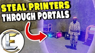 Raiding With Portals - Gmod DarkRP Life (Easier Way To Transport Money Printers)
