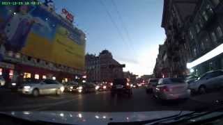 Вечернее видео с GPS регистратора GVR509-Pantera-Full-HD-gps-dvr