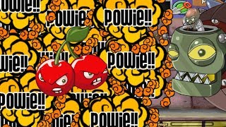Plants vs Zombies Hack - 1 Cherry Bomb vs Dr. Zomboss
