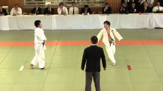 決勝　薬師神圭輔 VS 佐々木将司　都民体育大会 春季大会　柔道競技 2013