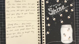 heART 2016 Scripture Art Journal Week 19 {Matthew 5:16}