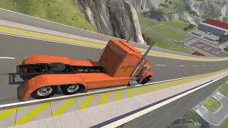 Разбиваем машинки в BeamNG.Drive! Мультик про машинки. Машины прыгают с горы и разбиваются