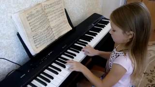 Этюд 105 Шитте. Играет девочка 7 лет