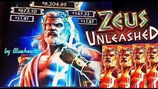 ★ NEW! ★ ZEUS UNLEASHED slot machine LIVE PLAY with BONUS WINS!