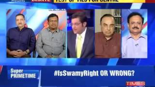 only person who can  take on arnab goswami subramanian swamy desi thug life arnab speechless