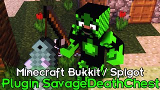 Minecraft Plugin Tutorial SavageDeathChest - Armazena itens em Báu depois da Morte
