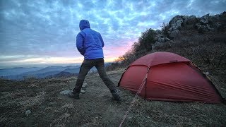 1,400m에서 하룻밤 정말 좋다 - 나에겐 백패킹 성지 - 산중 캠핑 - 1,400m Mountain Backpacking