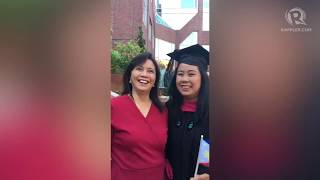 Leni Robredo at daughter Aika's Harvard graduation
